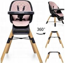 Vaikiška kėdutė MUUVO CHOC 2, 3in1, 110 kg, sukamasis 360°, rožinė