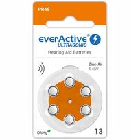 Klausos aparatų baterijos EVERACTIVE ULTRASONIC 13 PR48, 6 vnt.