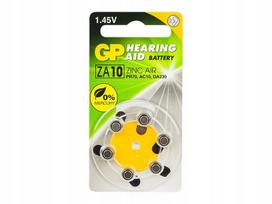 Cinko oro baterijos GP ZA10, 1,4V, 6 vnt., blisteryje