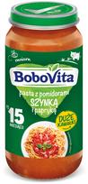 Daržovių tyrelė su pomidorais, kumpiu ir paprikomis BoboVita, nuo 15 mėn., 250 g