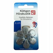 Kottgen Horakustik klausos aparato baterijos 675 PR44, 1,45 V, 6 vnt.