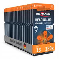 Klausos aparatų baterijos Ansmann, 13 tipo, PR48, 120 vnt.