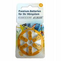 Klausos aparato baterijos Pro Akustik PREMIUM 10 PR70, 1,45 V, 6 vnt.
