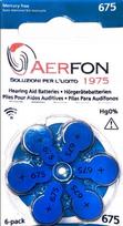 Klausos aparatų baterijos 675 AerFon, 60 vnt., 1,45V, galioja iki 2029-08