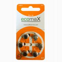 Klausos aparato baterijos ecomaX PR48, 1,45V, 6 vnt., 13VARTA