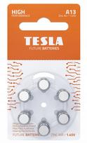 Klausos aparato baterijos TESLA A13/PR48, 1.45V, 6 vnt.