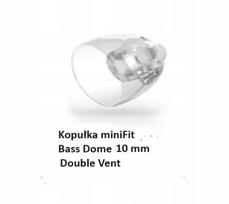 Dome tipo ausų antgalis BERNAFON, OTICON miniFit Bass 10 mm, dviguba ventiliacija, 1 vnt.