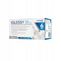 Sterilios Iglessy insulino švirkštimo priemonių adatos, 31G, 0,25 mm x 6 mm, 100 vnt.
