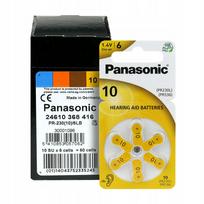 Klausos aparato baterijos Panasonic 10 / PR70, 60 vnt.