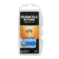 Klausos aparato baterijos Duracell 675, 6 vnt., PR44/ZA675/DA675
