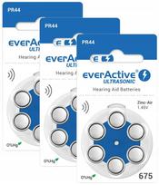 Klausos aparato baterijos EVERACTIVE ULTRASONIC 675 PR44, 18 vnt.