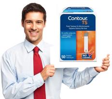 Gliukozės matavimo juostelės CONTOUR TS, 50 vnt. + Soft-Zellin servetėlės