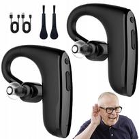 Klausos stiprintuvai, 2 vnt., juodi, Bluetooth, 200 mAh