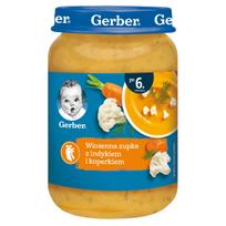 Trinta kalakutienos ir krapų sriuba kūdikiams GERBER, 190 g