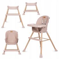 Medinė vaikiška kėdutė Kidwell EATAN WOOD 4-in-1, rožinė