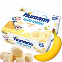 Jogurtinis desertas HUMANA su bananų skoniu, nuo 6 mėn., 4 x 100 g