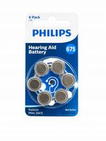 Klausos aparatų baterijos Philips 1.4V, 6 vnt.