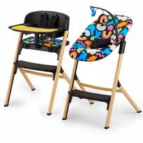 Vaikiška reguliuojama maitinimo kėdutė Kinderkraft LIVY 4in1 Happy Shapes