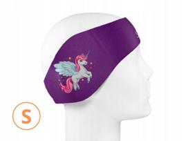 Vaikiška neopreninė plaukimo ausų juosta SmartEar, violetinė, S dydis