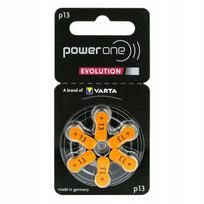 Klausos aparato baterijos Power One Evolution Varta 13, 6 vnt.