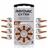 Klausos aparatų baterijos RAYOVAC 312 PR41, 8 vnt., ilgo veikimo