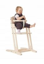 Aukšta vaikiška kėdutė BABY DAN DanChair, balta, reguliuojama