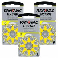 Klausos aparato baterijos Rayovac Advanced 10 PR70, 24 vnt.