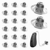Klausos aparato silikoniniai antgaliai, 20 vnt., 10 mm