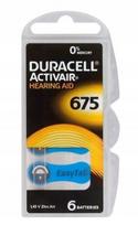 Klausos aparatų baterijos Duracell 675, 6 vnt.