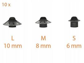 Atviros 8 mm ausinių pagalvėlės Phonak Marvel/Paradise klausos aparatams, 10 vnt.