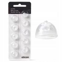 Kamerų ausų gaubteliai OTICON, BERNAFON miniFit Bass, 12 mm, dviguba ventiliacija, 10 vnt.