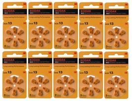 Klausos aparatų baterijos KODAK 13 PR48, 60 vnt., cinko-oro