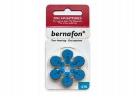 Klausos aparato baterijos Bernafon 675, 30 vnt.