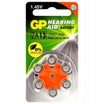 Klausos aparato baterijos ZA13 GP, 1,4 V, 620 mAh, 6 vnt.
