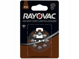 Klausos aparato baterijos RAYOVAC 312, 8 vnt.