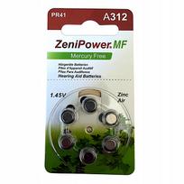 Klausos aparato baterijos ZeniPowerMF 312, 1,45V, 6 vnt.