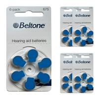 Klausos aparatų baterijos Beltone 675, 30 vnt.