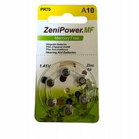 Klausos aparato baterijos ZeniPower MF 10 PR70, 1,45V, 6 vnt.