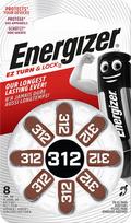 Klausos aparato baterijos Energizer 312, 8 vnt.