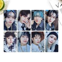 Kpop Stray Kids HOP Album 8pcs Photocards Set Lomo Cards High Quality Fan Support Merchandise Gift Collectibles gray