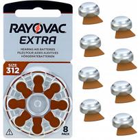 Klausos aparato baterijos RAYOVAC 312 PR41, 1,45V, 8 vnt.