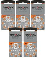 Klausos aparatų baterijos Rayovac 13, 310 mAh, 40 vnt.