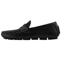 LOUIS VUITTON Monza Cow Leather Casual Shoes Men's Black 1AIYLG 43.5 juoda