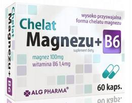 Maisto papildas ALG Pharma Magnis su vitaminu B6, 60 kapsulių