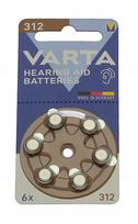 Klausos aparatų baterijos Varta 312, 1,45V, 6 vnt.