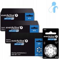 Klausos aparatų baterijos everActive ULTRASONIC IMPLANT HD 675, 180 vnt.