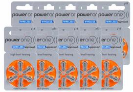 Klausos aparatų baterijos POWER ONE WIRELESS 13 (V13), 60 vnt.
