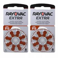 Klausos aparatų baterijos Rayovac Advanced 312 R2, 16 vnt.