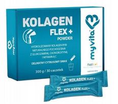 Žuvų kolagenas Myvita Collagen Flex+ su gliukozaminu ir vitaminu C, 30 paketėlių