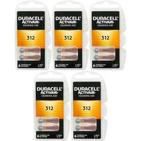 Klausos aparatų baterijos Duracell Activair DA312, 30 vnt., rudos